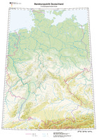 Mapa Hidrográfico General de La Republica de Alemania en el año 2011