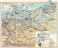 Mapa General de Alemania en los años 1937