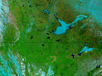 Gran Lago del Esclavo y lago Athabasca, Canadá