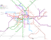 Lámina del mapa del Metro de Berlín en los años 2011