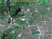 Mapa General del Aeropuerto de Berlín-Tegel Vista desde un satélite