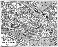 Mapa General de Hamburgo 1932