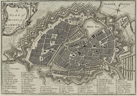 Mapa visual de Un plano de la ciudad de Hamburgo eb el año 1800