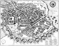 Mapa Historico de Hamburgo 1641