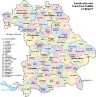Mapa de Baviera 2008