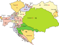 Mapa de Austria-Hungría 1910