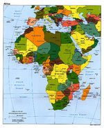 Mapa Politico de África 1997