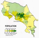 Mapa de Población de Costa Rica