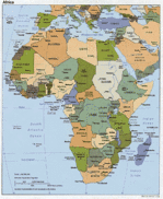 Mapa Politico de África 1993