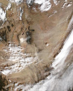Tormenta de polvareda en Texas y Nuevo México (seguimiento satelital de la mañana)