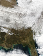 Nieve en los Estados Unidos oriental