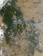 Incendios y humo en Idaho y Montana