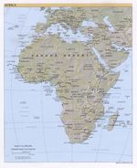 Mapa de Relieve Sombreado de África 1999