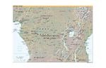 Mapa de Relieve Sombreado de África Central