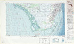 Hoja Miami Mapa Topográfico de-Batimétrico, Estados Unidos 1988