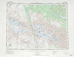 Hoja Mt. Hayes del Mapa Topográfico de los Estados Unidos 1969