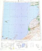 Hoja Casablanca del Mapa Topográfico de África 1969
