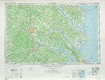 Hoja Richmond del Mapa Topográfico de los Estados Unidos 1955