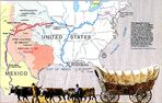 Mapa del Camino de Santa Fe, Estados Unidos Occidental