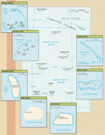 Mapa de los Refugios de Vida Silvestre de las Islas del Pacífico