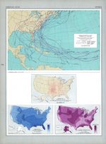 Mapa de las Tormentas y Huracanes en Estados Unidos