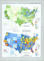 Mapa de la Producción de Alimentos y Productos Relacionados, Estados Unidos