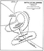 Mapa de la Batalla de Cowpens 17 Enero 1781, Guerra de la Independencia