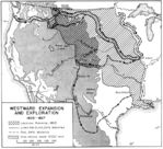 Mapa de la Expansion y Exploración Hacia el Oeste, Estados Unidos 1803  - 1807