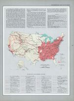 Mapa de Exploración y Asentamientos del Territorio de Estados Unidos 1820 - 1835