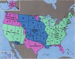 Mapa de Admisión de Estados y Adquisición Territorial, Estados Unidos