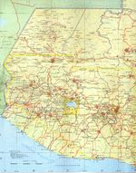 Mapa del Oeste de Guatemala