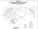 Mapa Mineralógico de Honduras (No Metálico)