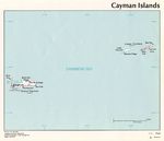 Mapa Político de las Islas Caimán