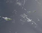 Imagen, Foto Satelite de las Islas Caiman