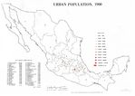 Mapa de Población Urbana de México 1900