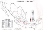 Mapa de Población Urbana de México 1940