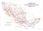 Mapa de los Vuelos Intracomunitarios de México, Abril 1974