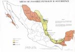 Áreas de Posible Ocurrencia de Petróleo, México 1975
