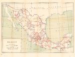 Mapa de Carreteras y Pistas, México 1919