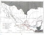 Mapa de las Principales Expediciones Territoriales del Siglo XVI, México