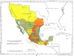 Mapa de las Divisiones Política de la República Mexicana Segun Constitución Federal de 1824, México