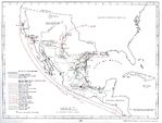Mapa de la Guerra con Texas, México 1835 - 1836