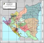 Mapa de los Departamentos de Nicaragua