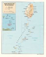 Mapa Físico de San Vicente y las Granadinas