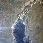 Imagen, Foto Satelite del Río Paraná, Argentina