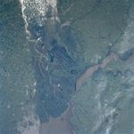 Imagen, Foto Satelite del Delta Río Paraná, Argentina