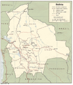 Mapa Político de Bolivia