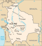 Mapa Político Pequeña Escala de Bolivia