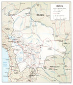 Mapa Relieve Sombreado de Bolivia