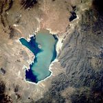 Imagen, Foto Satelite del Lago Poopo, Bolivia